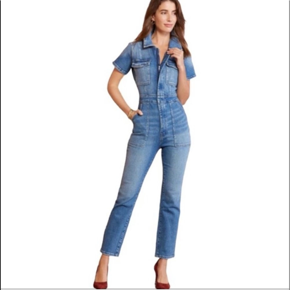 Good American Denim Jumpsuit.